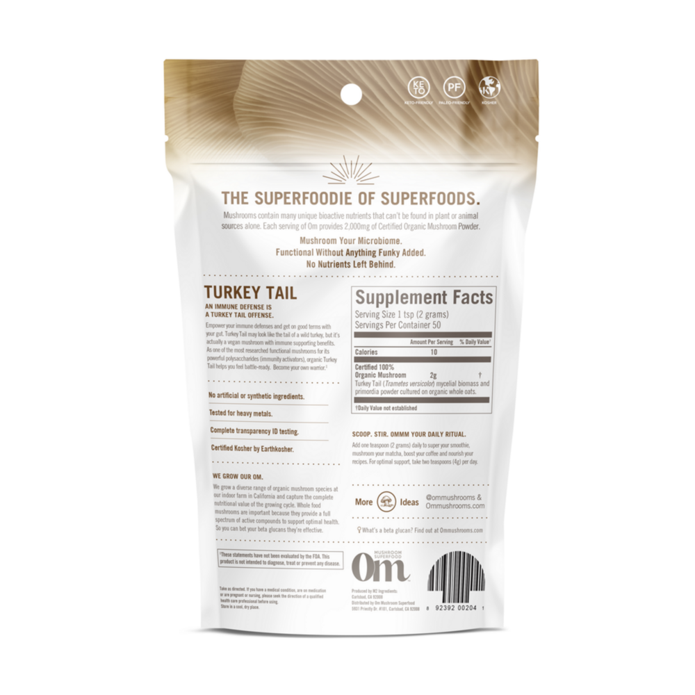 Product image for Turkey Tail Mushroom Superfood Powder.