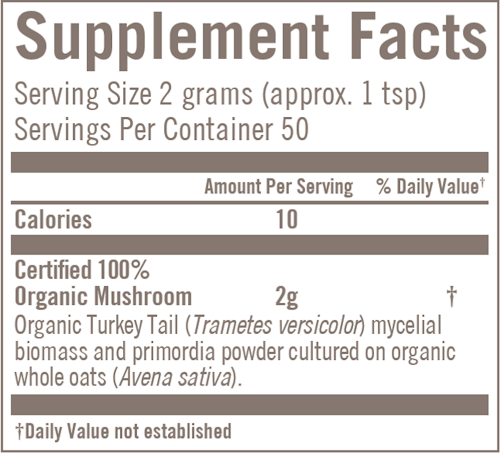 Product image for Turkey Tail Mushroom Superfood Powder.