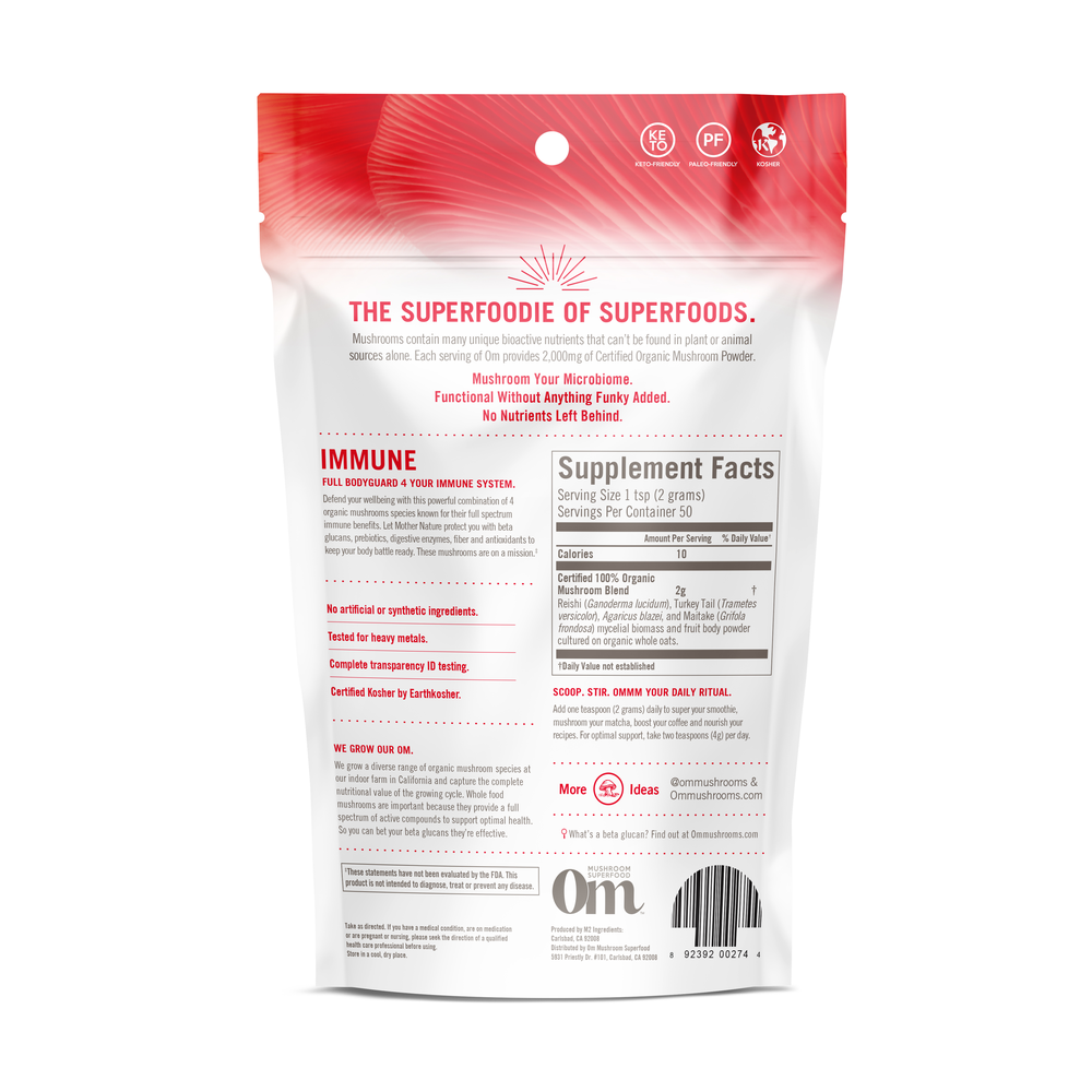 Product image for Immune Mushroom Superfood Powder.