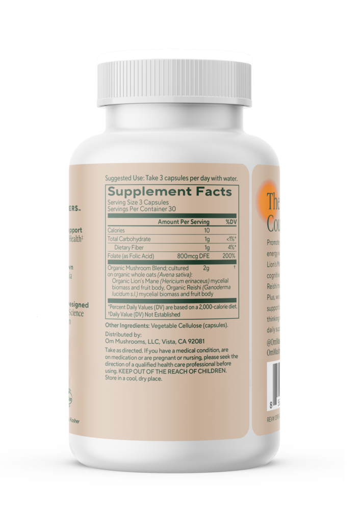 Product image for Brain Fuel Mushroom Superfood Capsules.