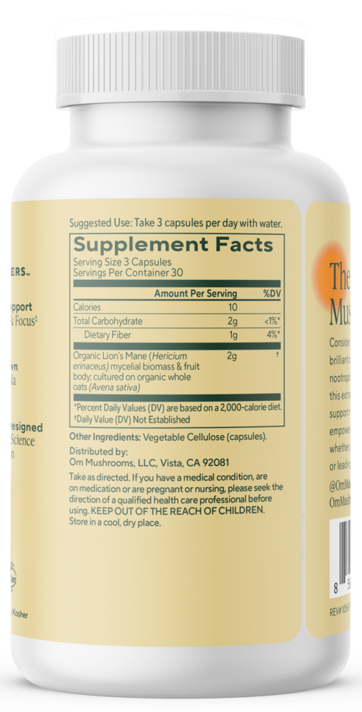 Product image for Lion's Mane Mushroom Superfood Capsules.