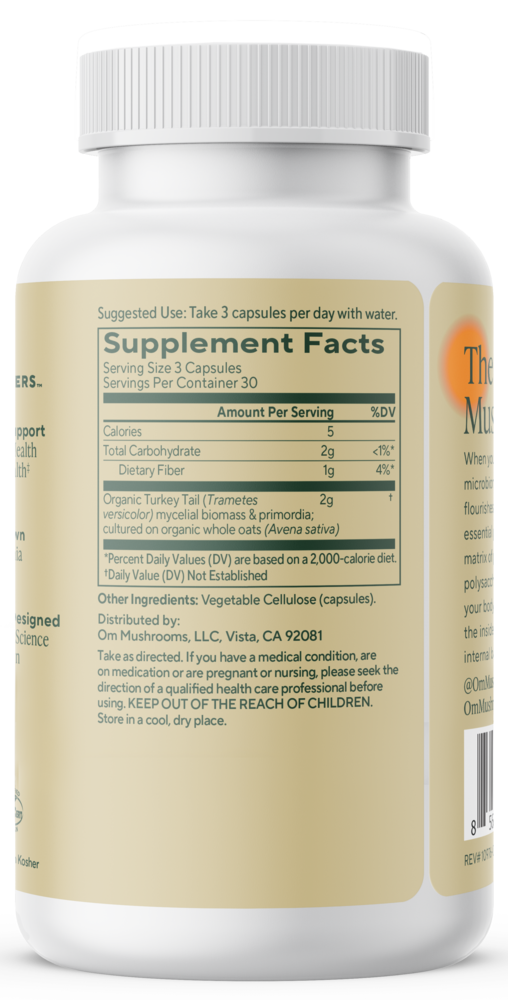 Product image for Turkey Tail Mushroom Superfood Capsules.