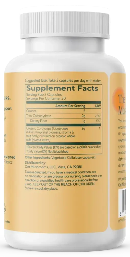 Product image for Cordyceps Mushroom Superfood Capsule.