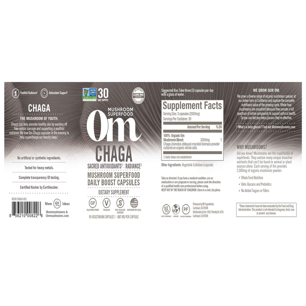 Product image for Chaga Mushroom Superfood.