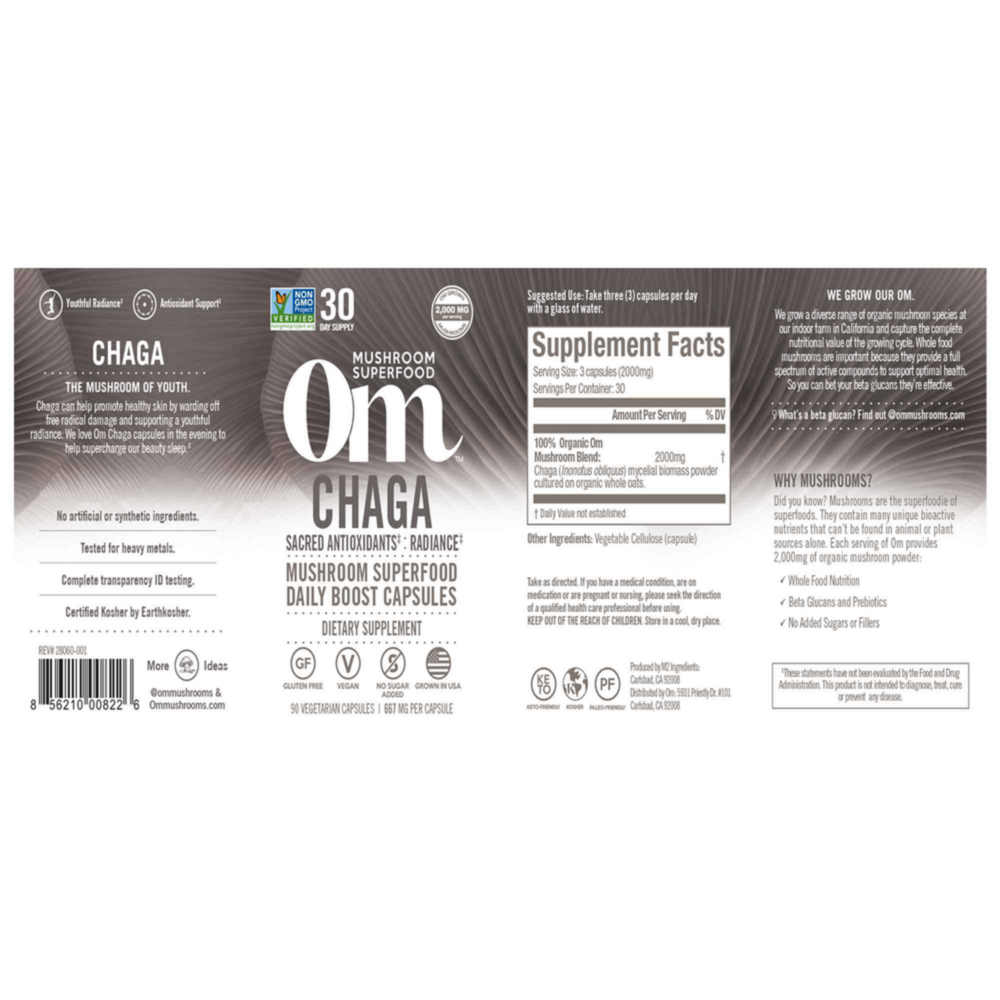 Product image for Chaga Mushroom Superfood.