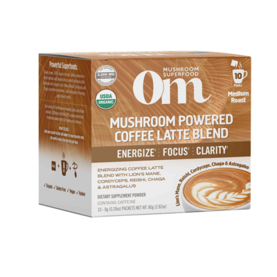 Mushroom Powered Coffee Latte 10 Packets
