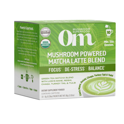 Mushroom Powered Matcha Latte