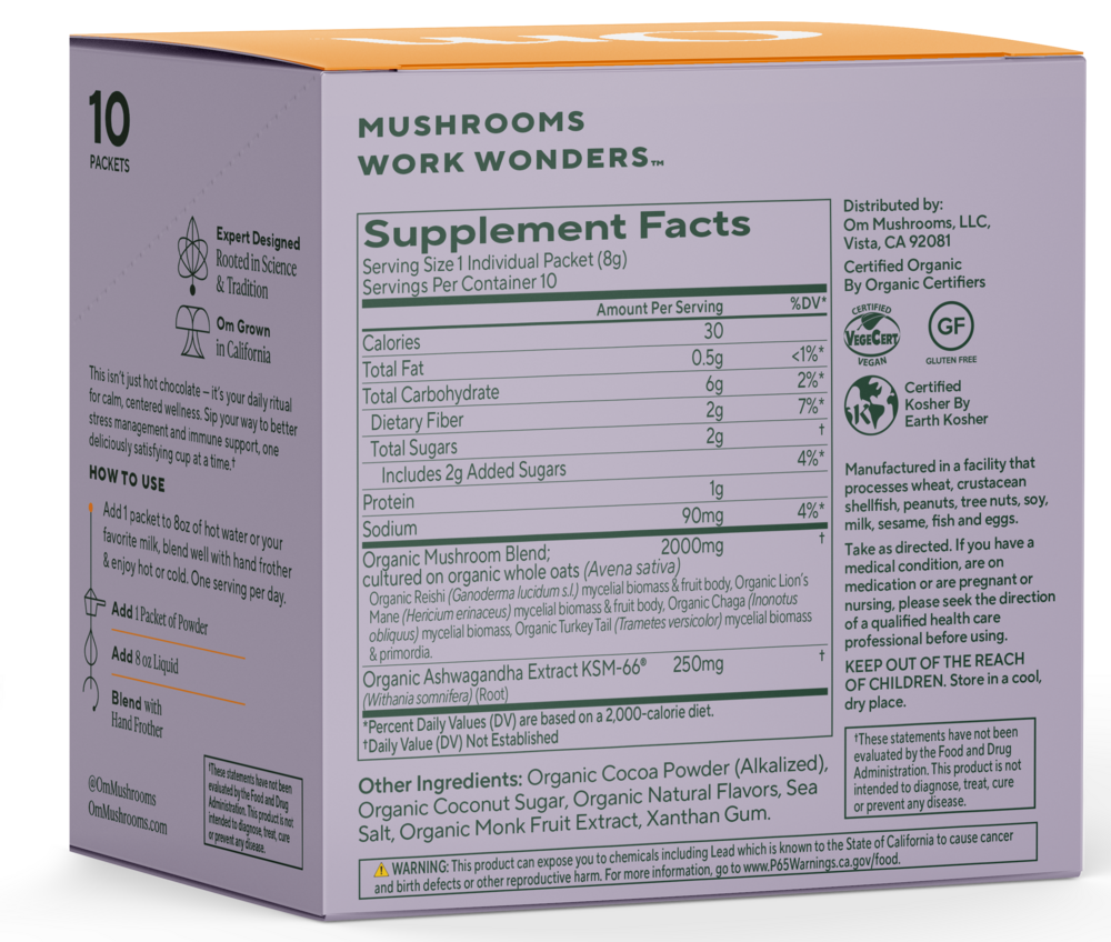 Product image for Mushroom Powered Hot Chocolate.