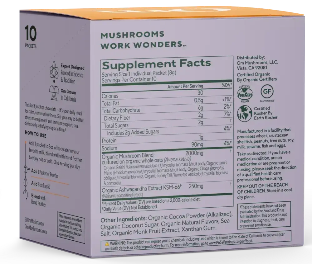 Product image for Mushroom Powered Hot Chocolate.
