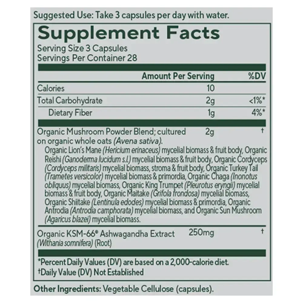 Product image for Mushroom Master Blend Capsule.