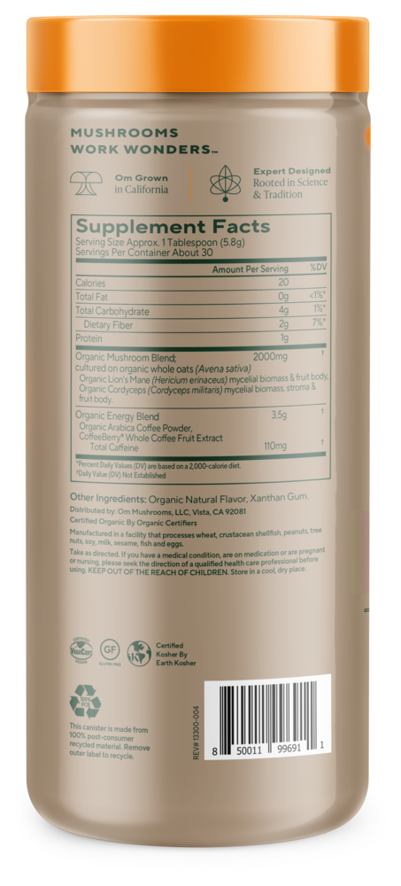 Product image for Mushroom Coffee Latte Blend.