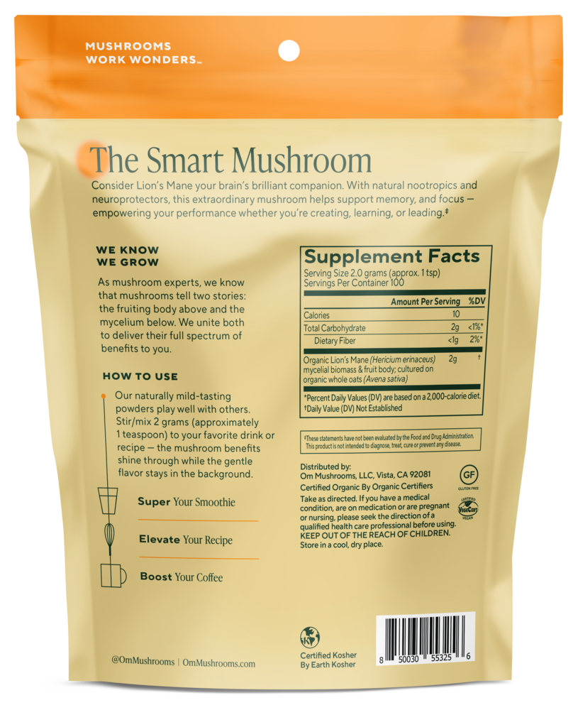 Product image for Lion's Mane (Hericium erinaceous).