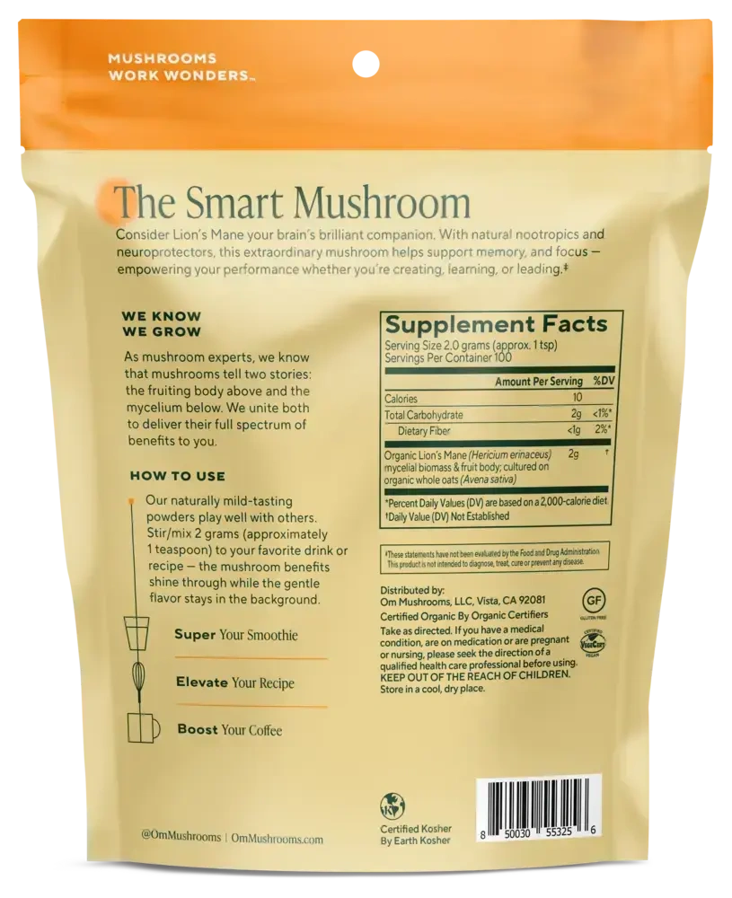 Product image for Lion's Mane (Hericium erinaceous).