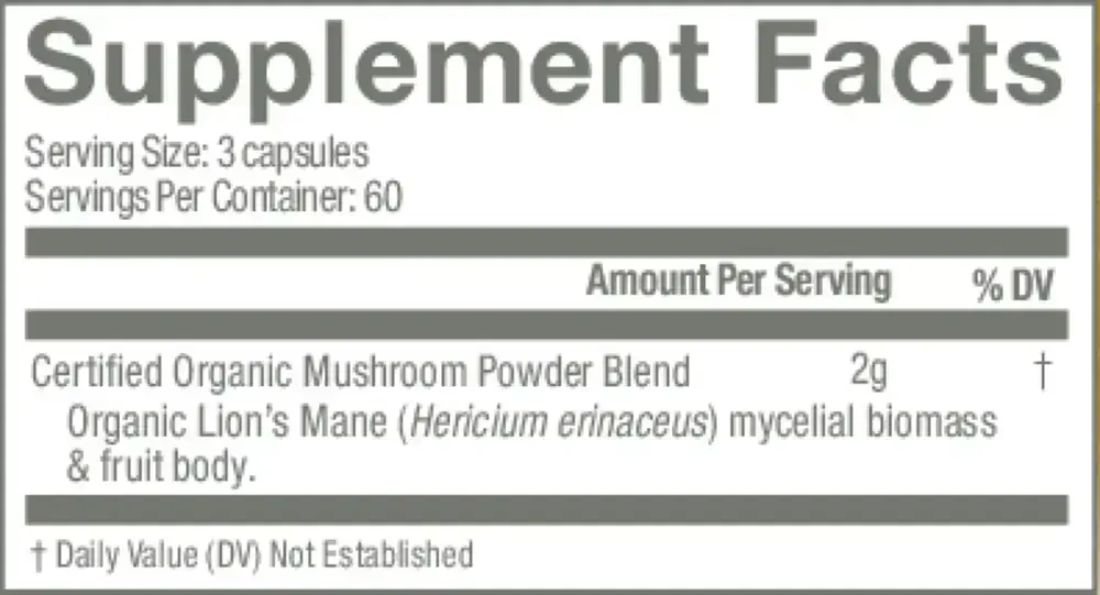 Product image for Lion's Mane.