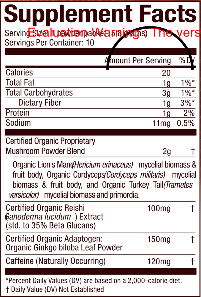 Product image for Mushroom Coffee 10 pack.