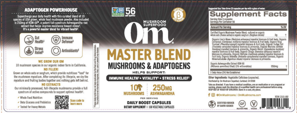 Product image for Mushroom Master Blend.