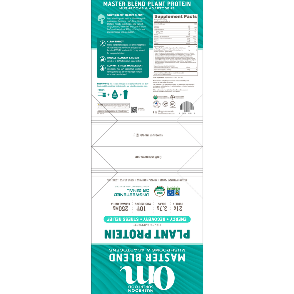 Product image for Master Blend Unsweetened Protein.