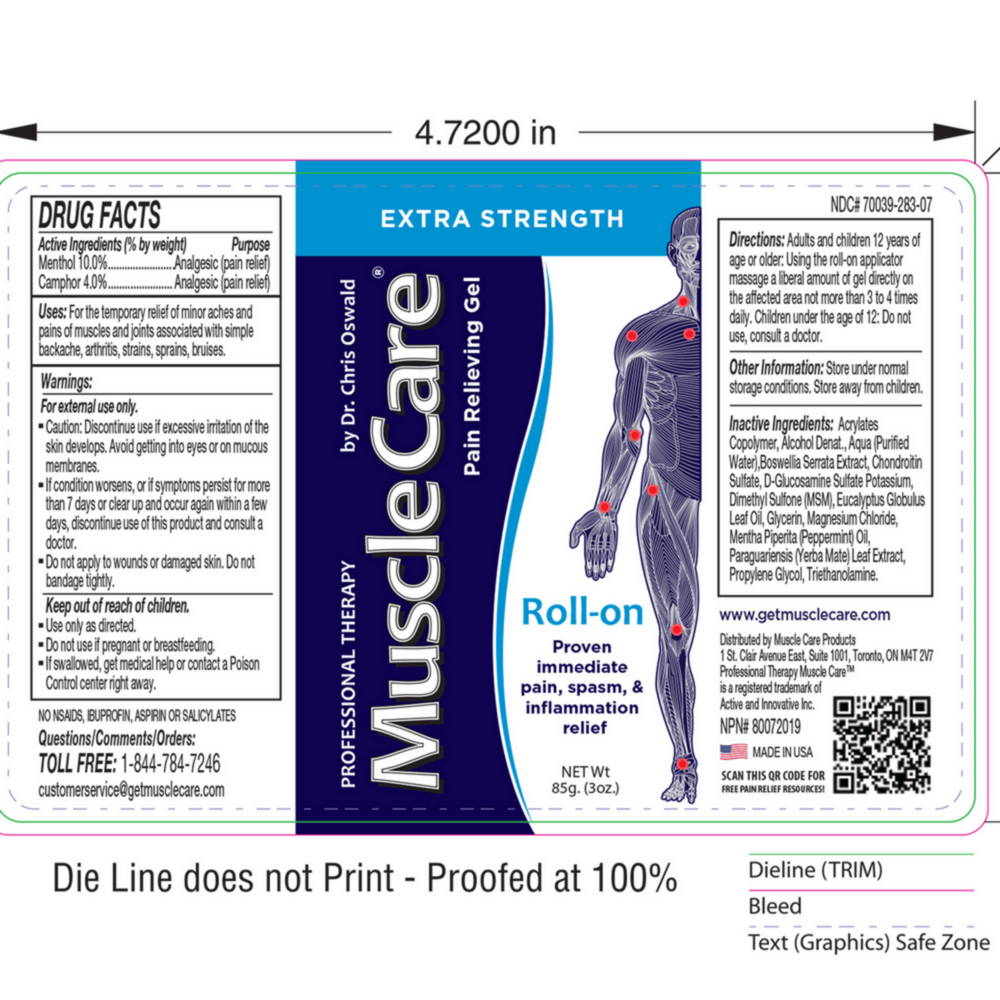 Product image for MuscleCare Pain Relieving Roll-on.