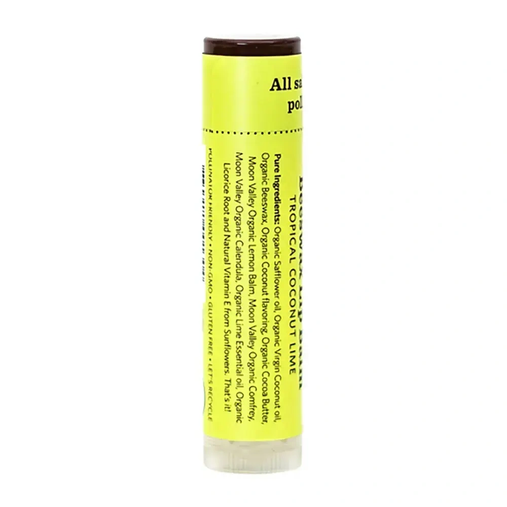 Product image for Beeswax Lip Balm Tropical Coconut Lime.