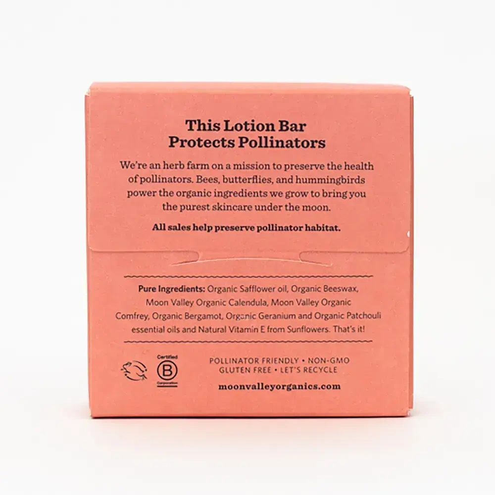Product image for Moon Melt Lotion Bar Bergamot Geranium.