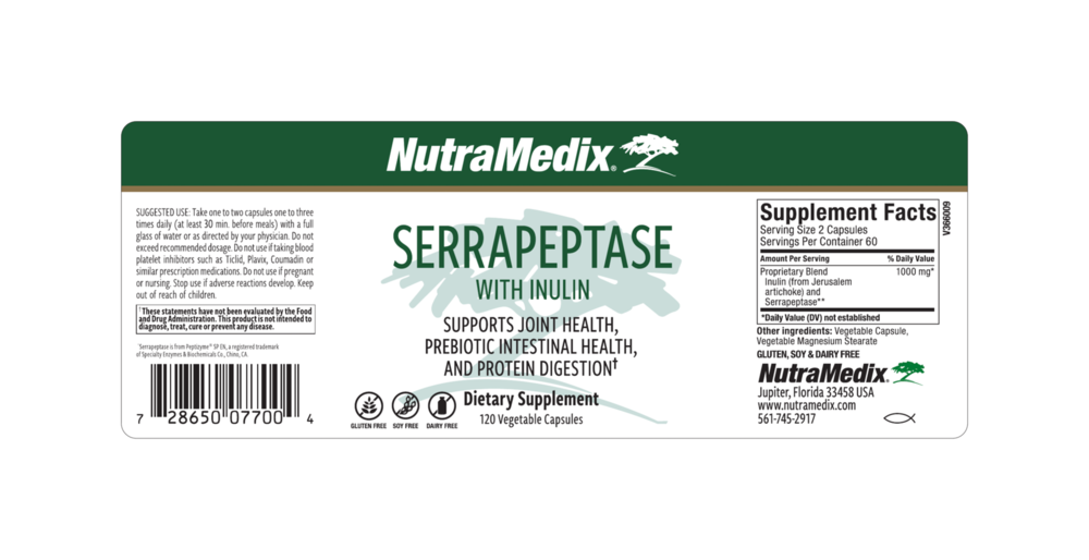 Product image for Serrapeptase.