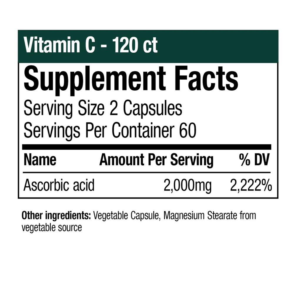 Product image for Vitamin C.