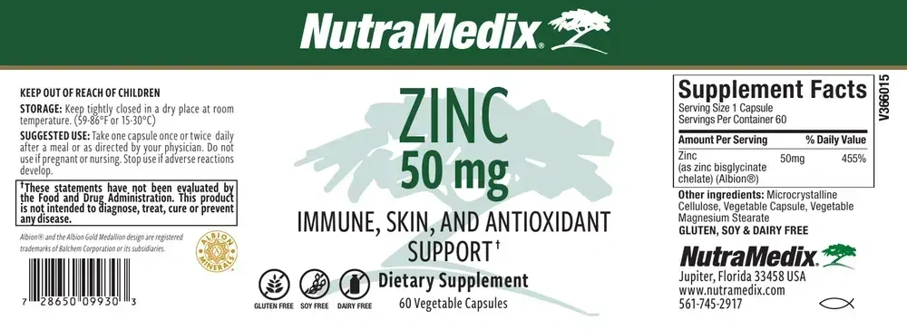 Product image for Zinc.