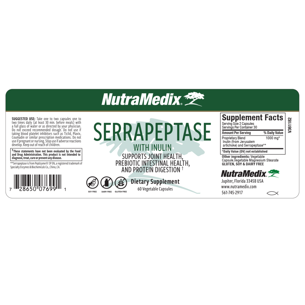 Product image for Serrapeptase.