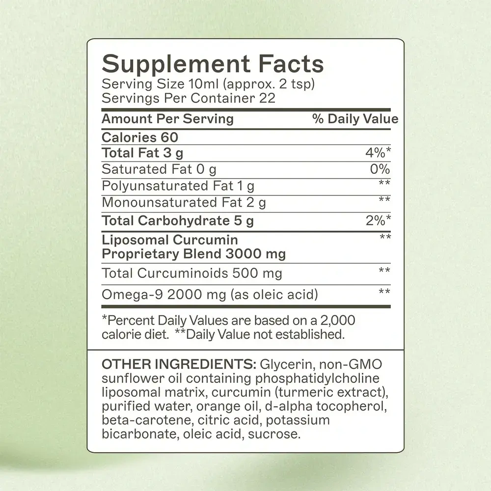 Product image for Liposomal Curcumin.