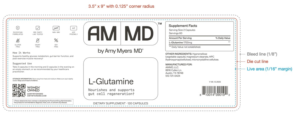 Product image for L-Glutamine Capsules.