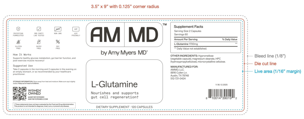 Product image for L-Glutamine Capsules.