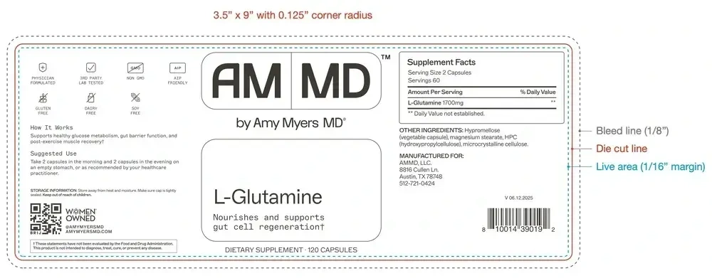 Product image for L-Glutamine Capsules.