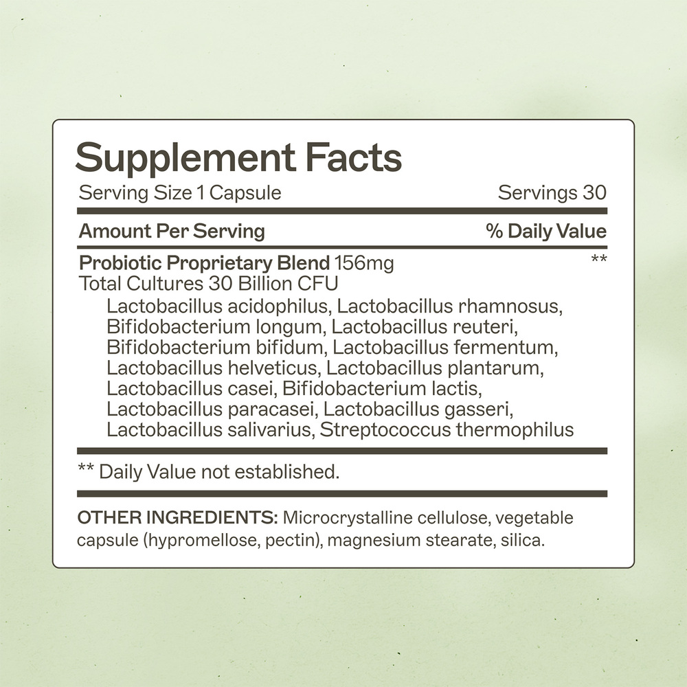 Product image for Probiotic Capsules 30 Billion.
