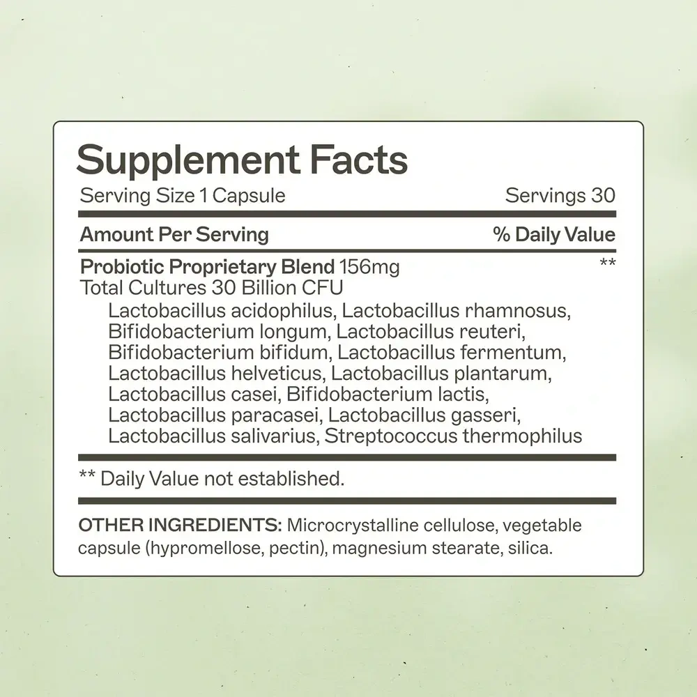 Product image for Probiotic Capsules 30 Billion.