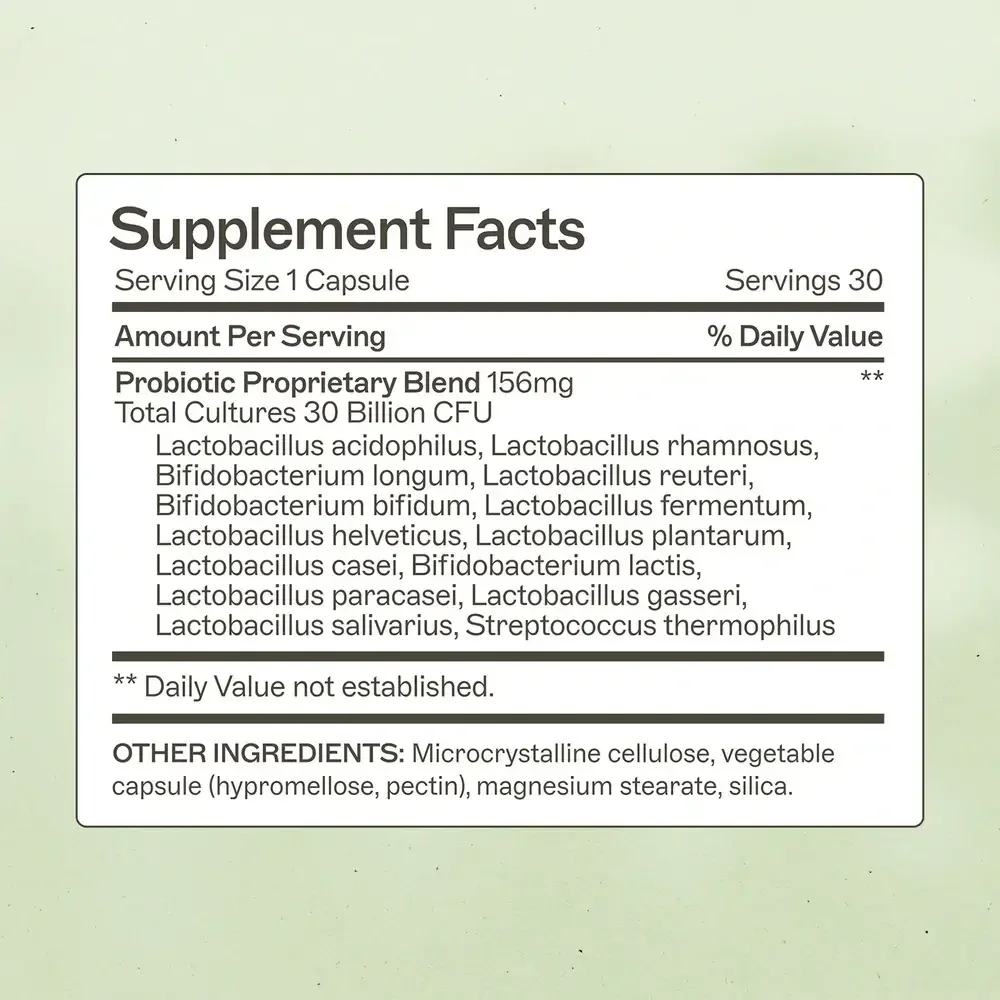 Product image for Probiotic Capsules 30 Billion.