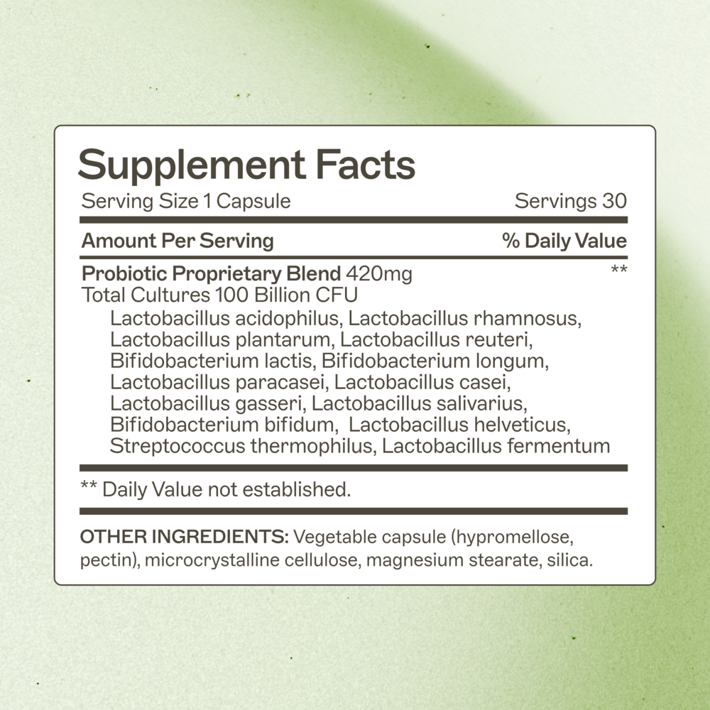 Product image for Probiotic 100 Billion.