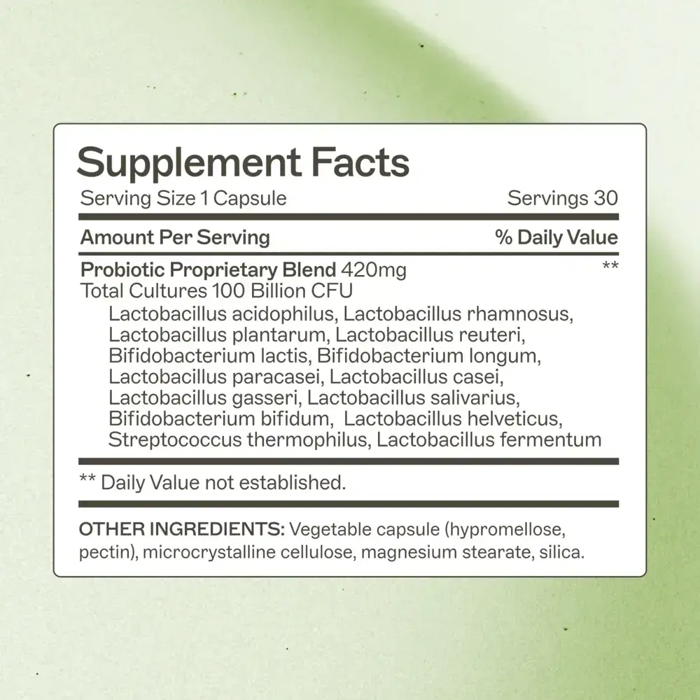 Product image for Probiotic 100 Billion.