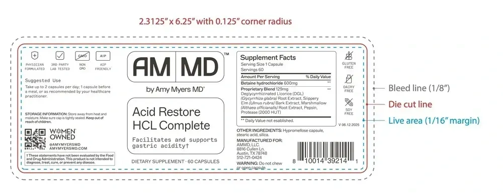 Product image for Acid Restore HCL Complete.