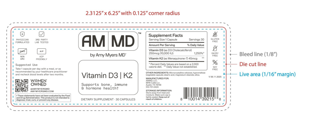 Product image for Vitamin D3/K2 10,000 IU.
