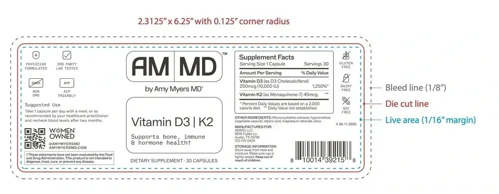 Product image for Vitamin D3/K2 10,000 IU.