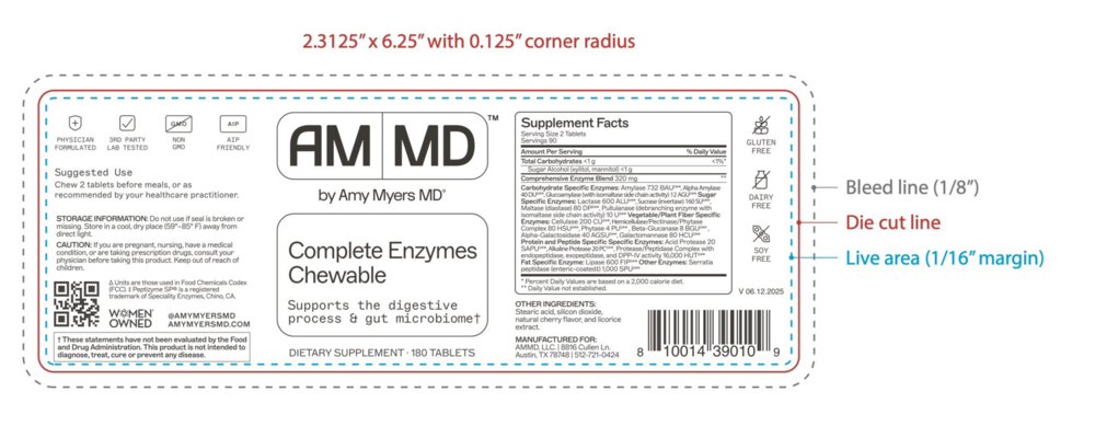 Product image for Complete Enzymes Chewable.