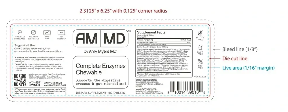 Product image for Complete Enzymes Chewable.