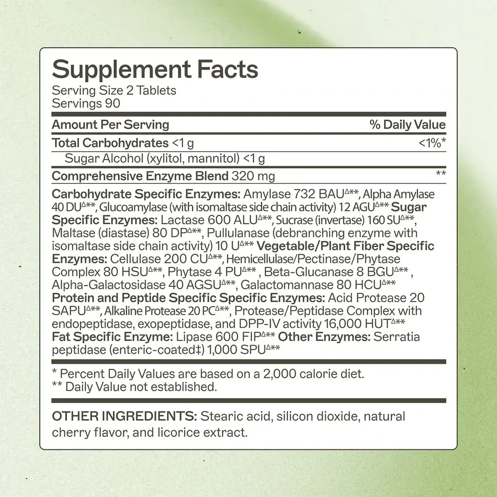 Product image for Complete Enzymes Chewable.