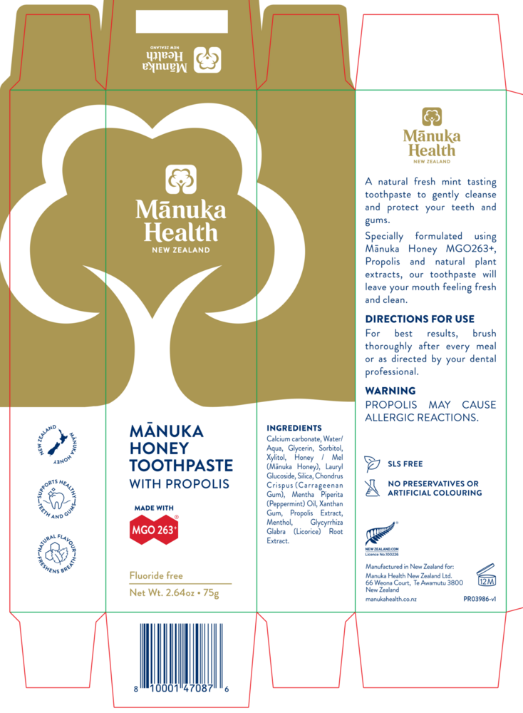 Product image for Manuka Honey Toothpaste with Propolis MGO 263.