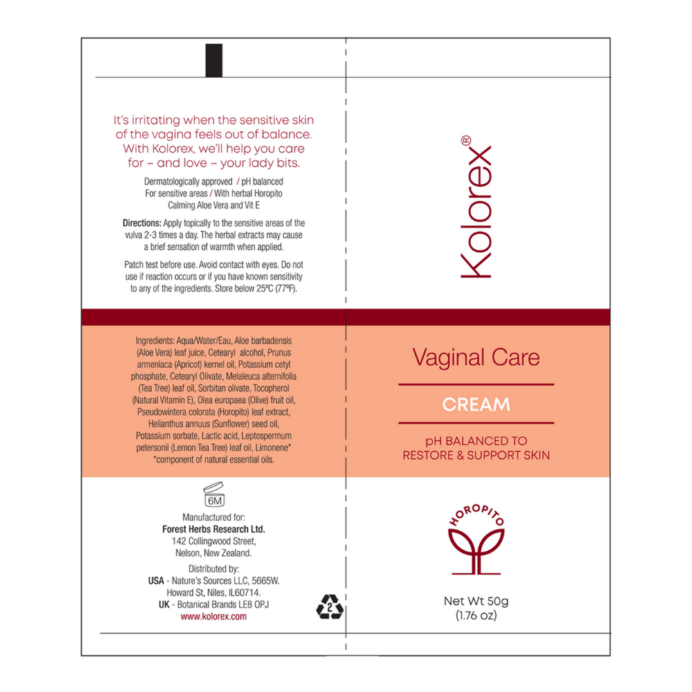 Product image for Kolorex Vaginal Care Cream.