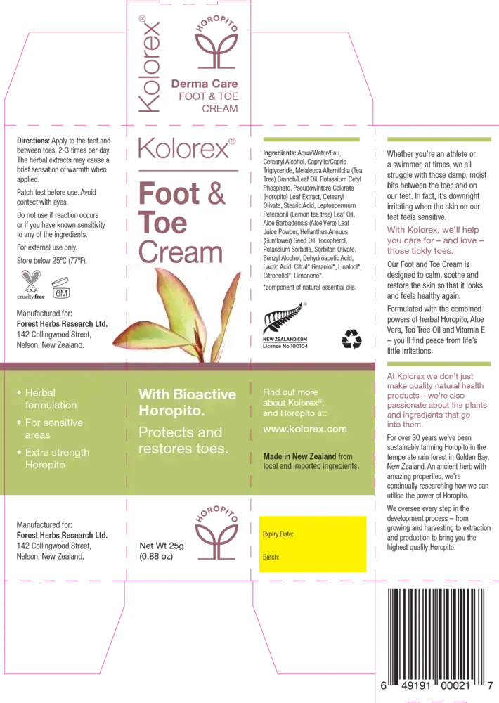 Product image for Foot and Toe Care Cream.