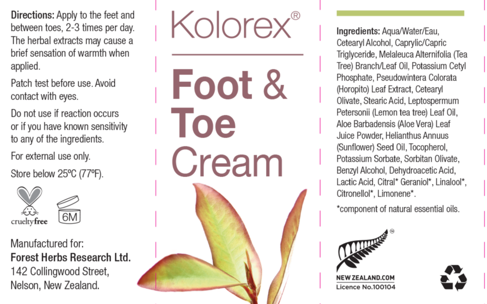 Product image for Foot and Toe Care Cream.