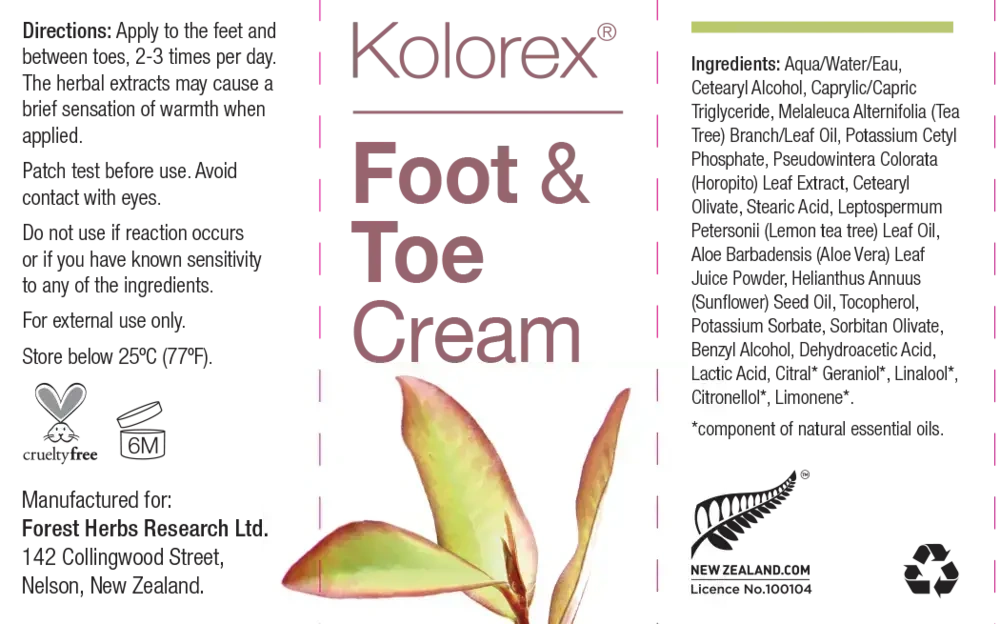 Product image for Foot and Toe Care Cream.
