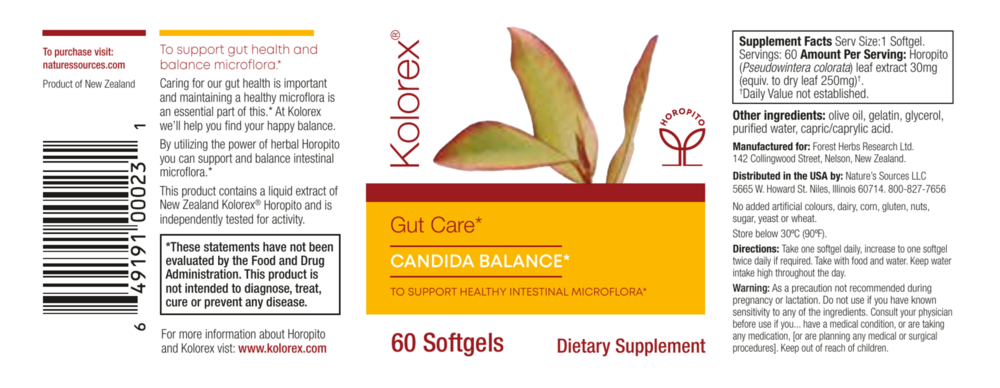 Product image for Kolorex® Advanced Candida Care.