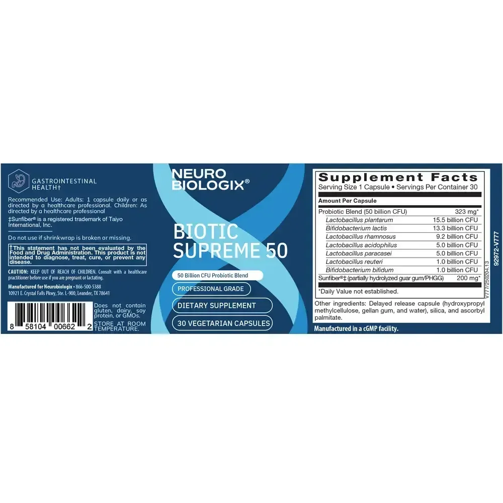Product image for Biotic Supreme 50.